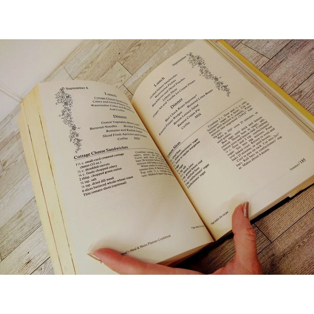 Farm Journal's Meal and Menu Planner Cookbook‎ 1980 Elise Manning Vintage HCDJ